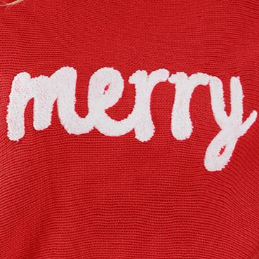 Merry & Bright Embroidered Turtleneck Sweater