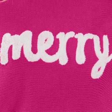 Merry & Bright Embroidered Turtleneck Sweater