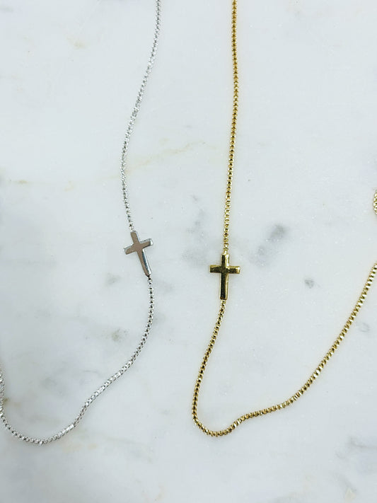 Divine Simplicity Cross Necklace