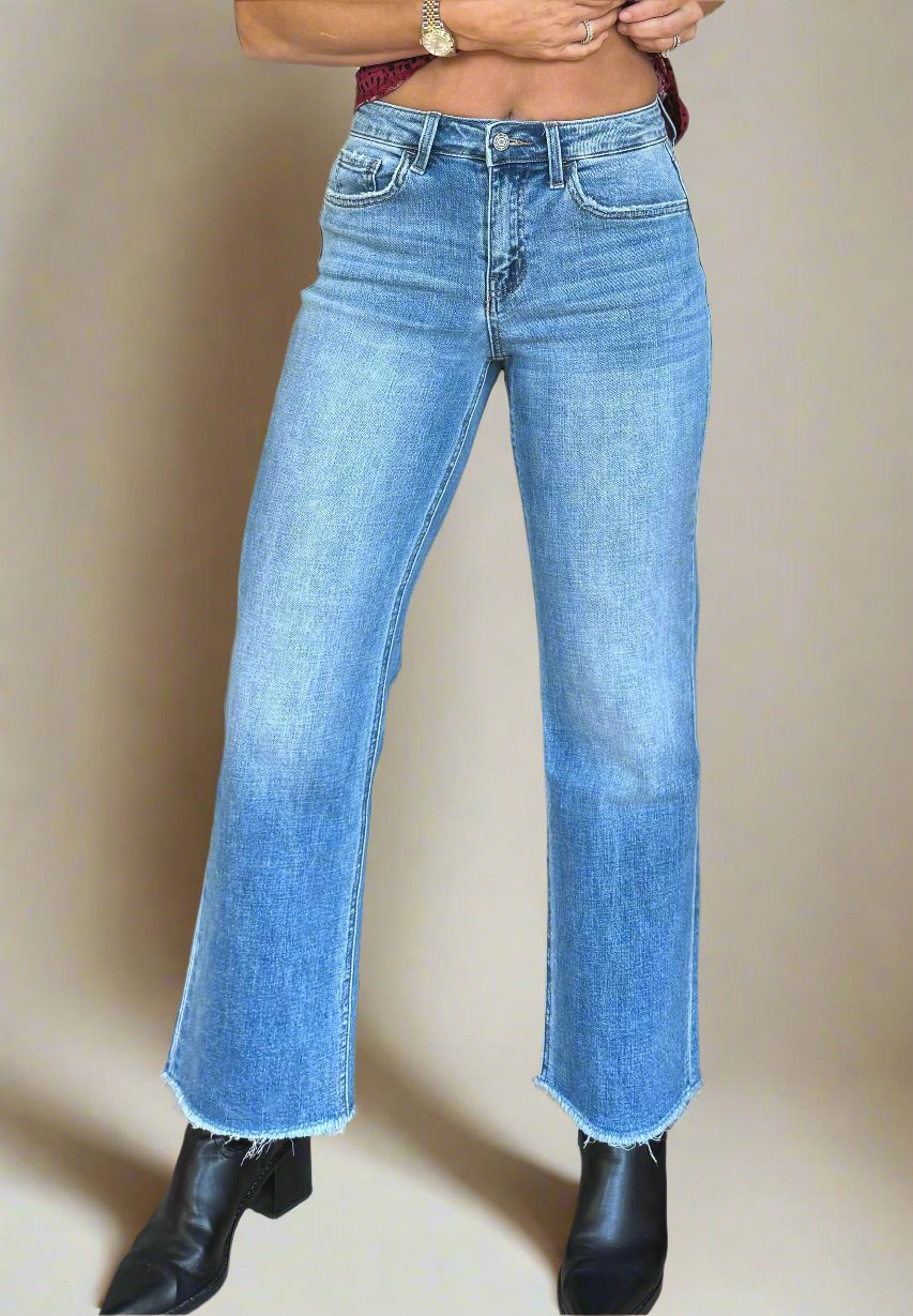 Trendsetter Slim Wide Leg Jeans