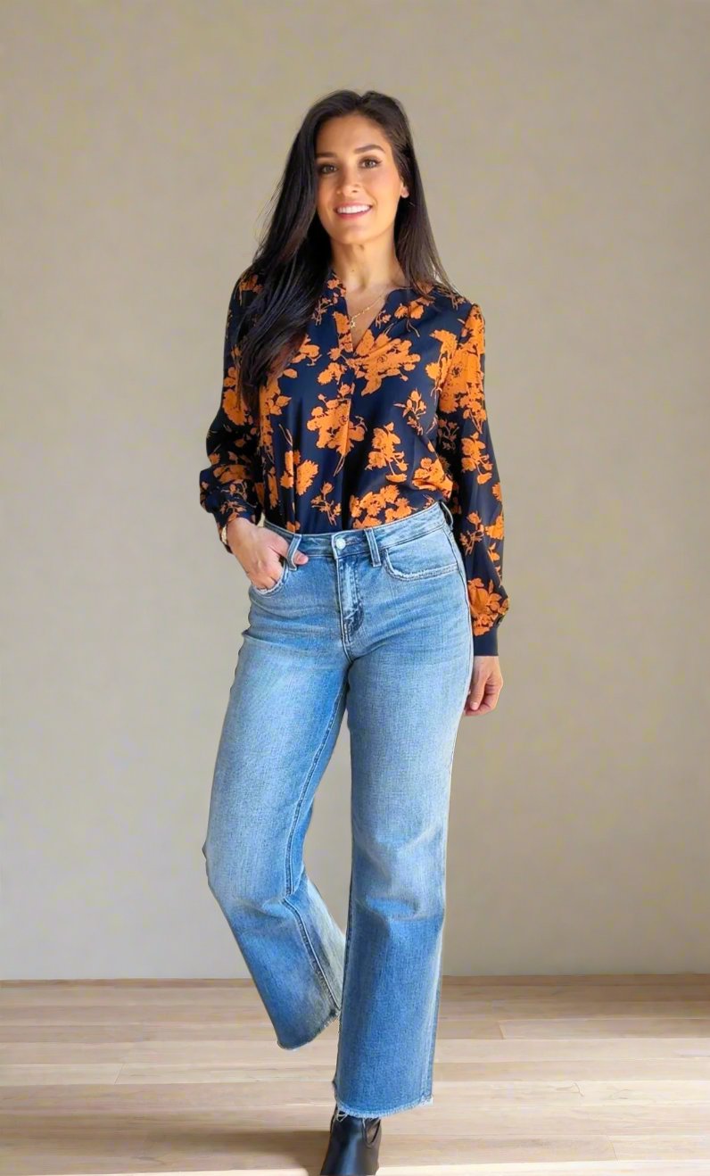 Trendsetter Slim Wide Leg Jeans