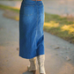 Autumn Stroll Denim Skirt